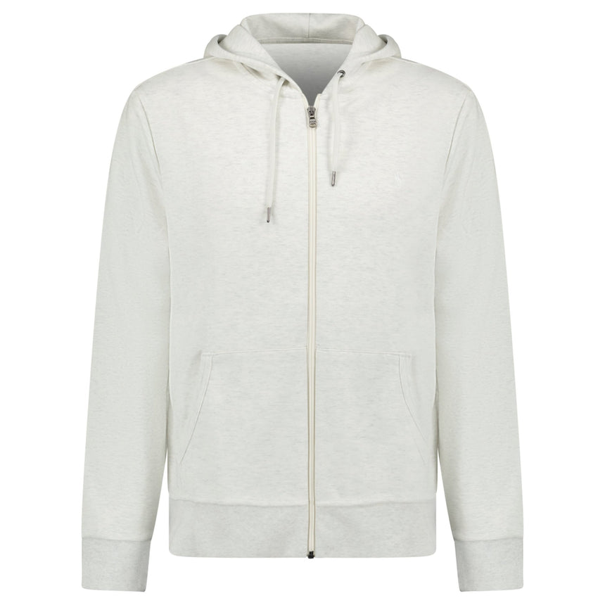 Polo Ralph Lauren Double Knit Full Zip Hoodie in Soho Heather - Boinclo - Outlet Sale Under Retail