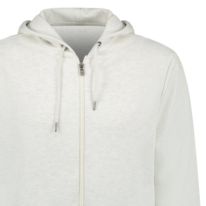 Polo Ralph Lauren Double Knit Full Zip Hoodie in Soho Heather - Boinclo - Outlet Sale Under Retail