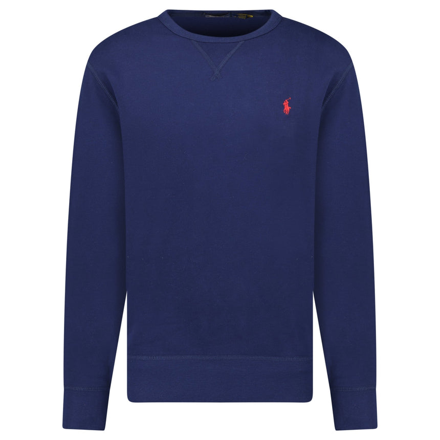 Polo Ralph Lauren Fleece Crew Sweatshirt in Navy - Boinclo - Outlet Sale Under Retail