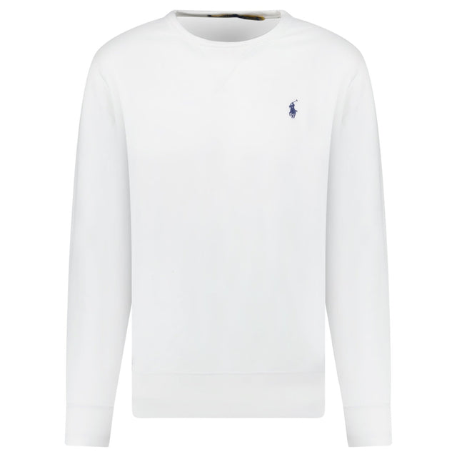 Polo Ralph Lauren Fleece Crew Sweatshirt in White - Boinclo - Outlet Sale Under Retail