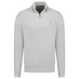 Polo Ralph Lauren Knit Quarter Zip Jumper in Andover Heather - Boinclo - Outlet Sale Under Retail