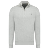 Polo Ralph Lauren Knit Quarter Zip Jumper in Andover Heather - Boinclo - Outlet Sale Under Retail