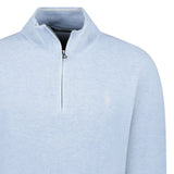 Polo Ralph Lauren Knit Quarter Zip Jumper in Blue Hyacinth - Boinclo - Outlet Sale Under Retail