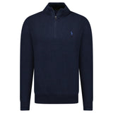 Polo Ralph Lauren Knit Quarter Zip Jumper in Navy - Boinclo - Outlet Sale Under Retail
