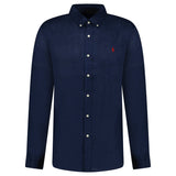 Polo Ralph Lauren Slim Fit Linen Shirt in Newport Navy - Boinclo - Outlet Sale Under Retail
