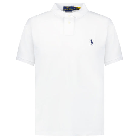 Polo Ralph Lauren Slim Fit Mesh Polo Shirt in White - Boinclo - Outlet Sale Under Retail