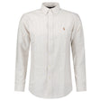 Polo Ralph Lauren Striped Long Sleeve Sport Shirt in White/Beige - Boinclo - Outlet Sale Under Retail