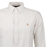 Polo Ralph Lauren Striped Long Sleeve Sport Shirt in White/Beige - Boinclo - Outlet Sale Under Retail
