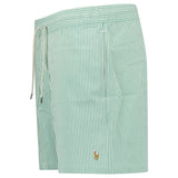 Polo Ralph Lauren Traveler Classic Swim Trunk in Raft Green Seersucker - Boinclo - Outlet Sale Under Retail