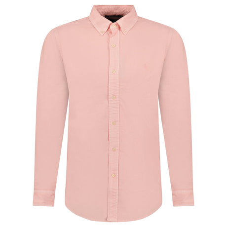 Ralph Lauren Custom Fit Long Sleeve Sport Shirt in Rose - Boinclo - Outlet Sale Under Retail