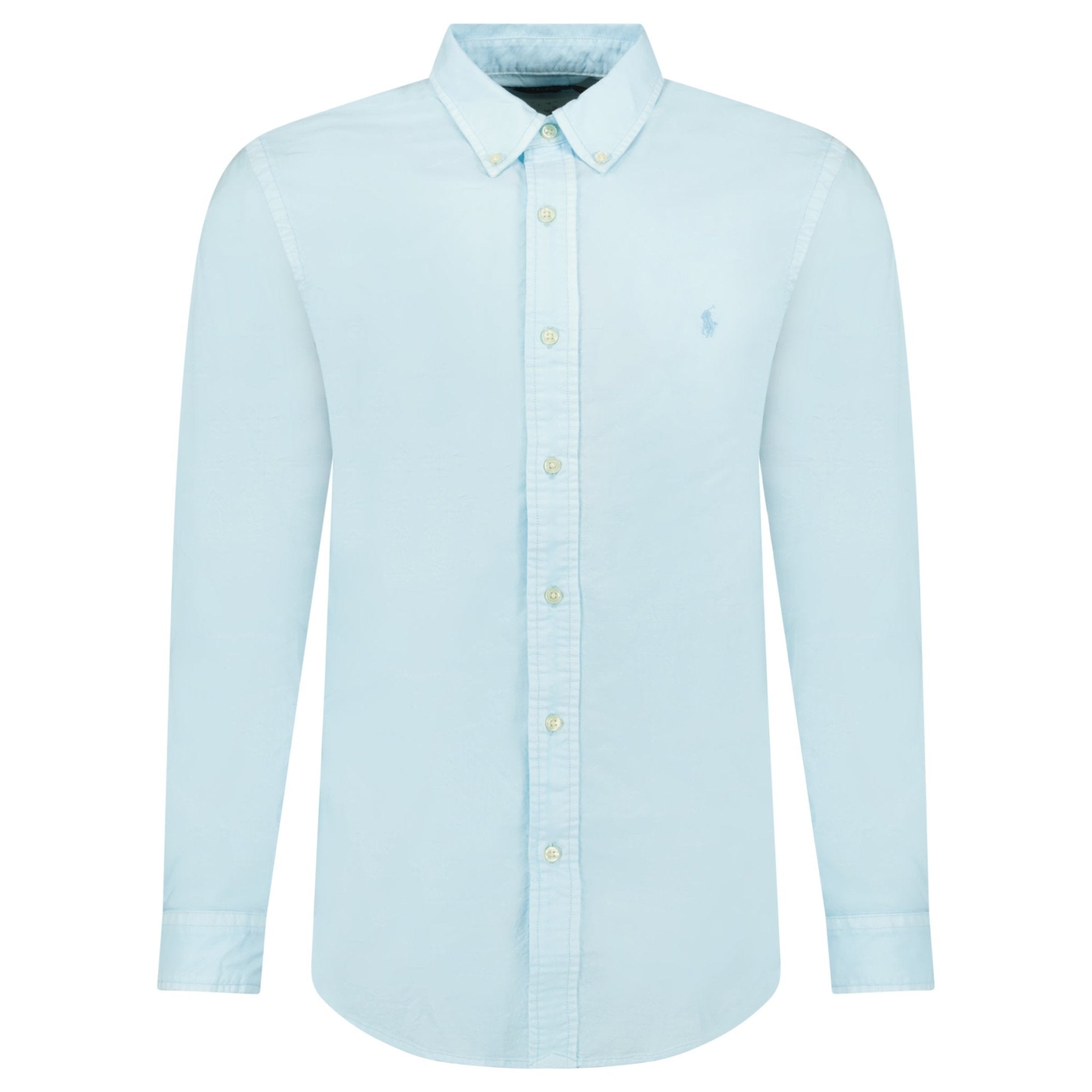 Color variation of Polo Ralph Lauren Custom Fit Long Sleeve Sport Shirt in Sky