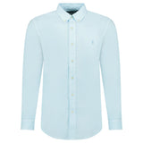 Ralph Lauren Custom Fit Long Sleeve Sport Shirt in Sky - Boinclo - Outlet Sale Under Retail