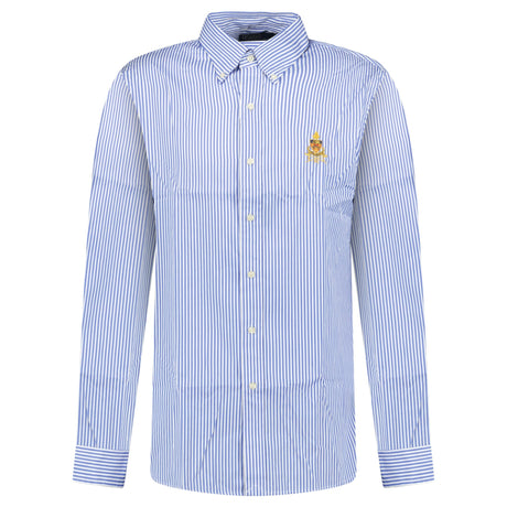 Ralph Lauren Custom Fit Long Sleeve Sport Shirt White/Blue - Boinclo - Outlet Sale Under Retail