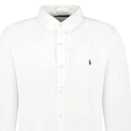 Ralph Lauren Slim Fit Stretch Long Sleeve Sport Shirt White - Boinclo - Outlet Sale Under Retail
