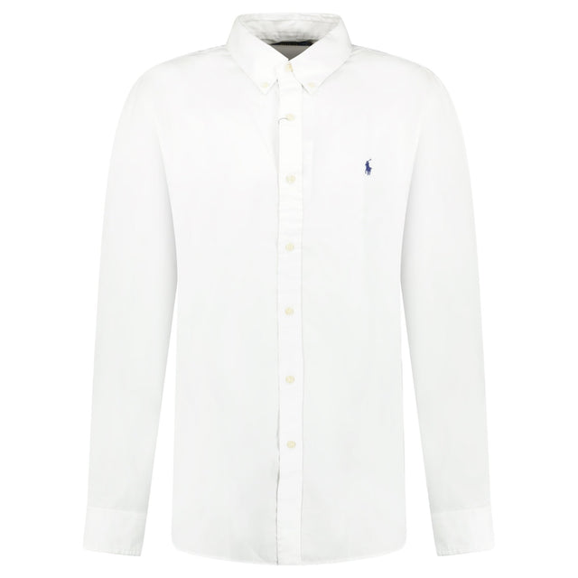 Ralph Lauren Slim Fit Stretch Long Sleeve Sport Shirt White - Boinclo - Outlet Sale Under Retail
