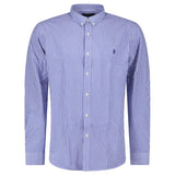 Polo Ralph Lauren Slim Fit Striped Stretch Poplin Shirt in Blue and White Stripe - Boinclo - Outlet Sale Under Retail