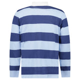 Polo Ralph Lauren The Iconic Rugby Shirt in Powder Blue and Newport Navy - Boinclo - Outlet Sale Under Retail