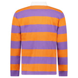 Polo Ralph Lauren The Iconic Rugby Shirt in Purple Lilac and Kona Orange - Boinclo - Outlet Sale Under Retail