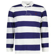 Polo Ralph Lauren The Iconic Rugby Shirt in White and Newport Navy - Boinclo - Outlet Sale Under Retail