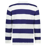 Polo Ralph Lauren The Iconic Rugby Shirt in White and Newport Navy - Boinclo - Outlet Sale Under Retail