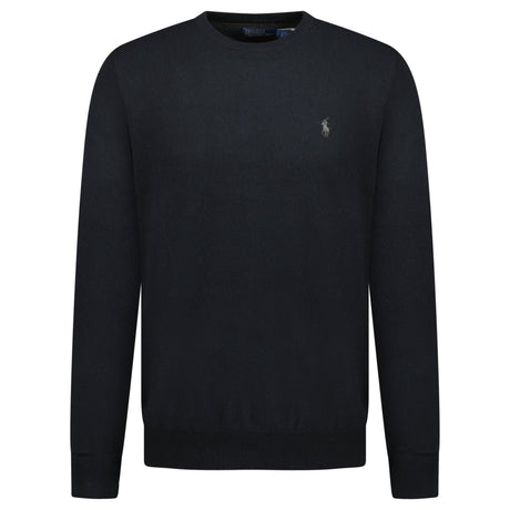 Polo Ralph Lauren Wool Crewneck Jumper Black - Boinclo - Outlet Sale Under Retail