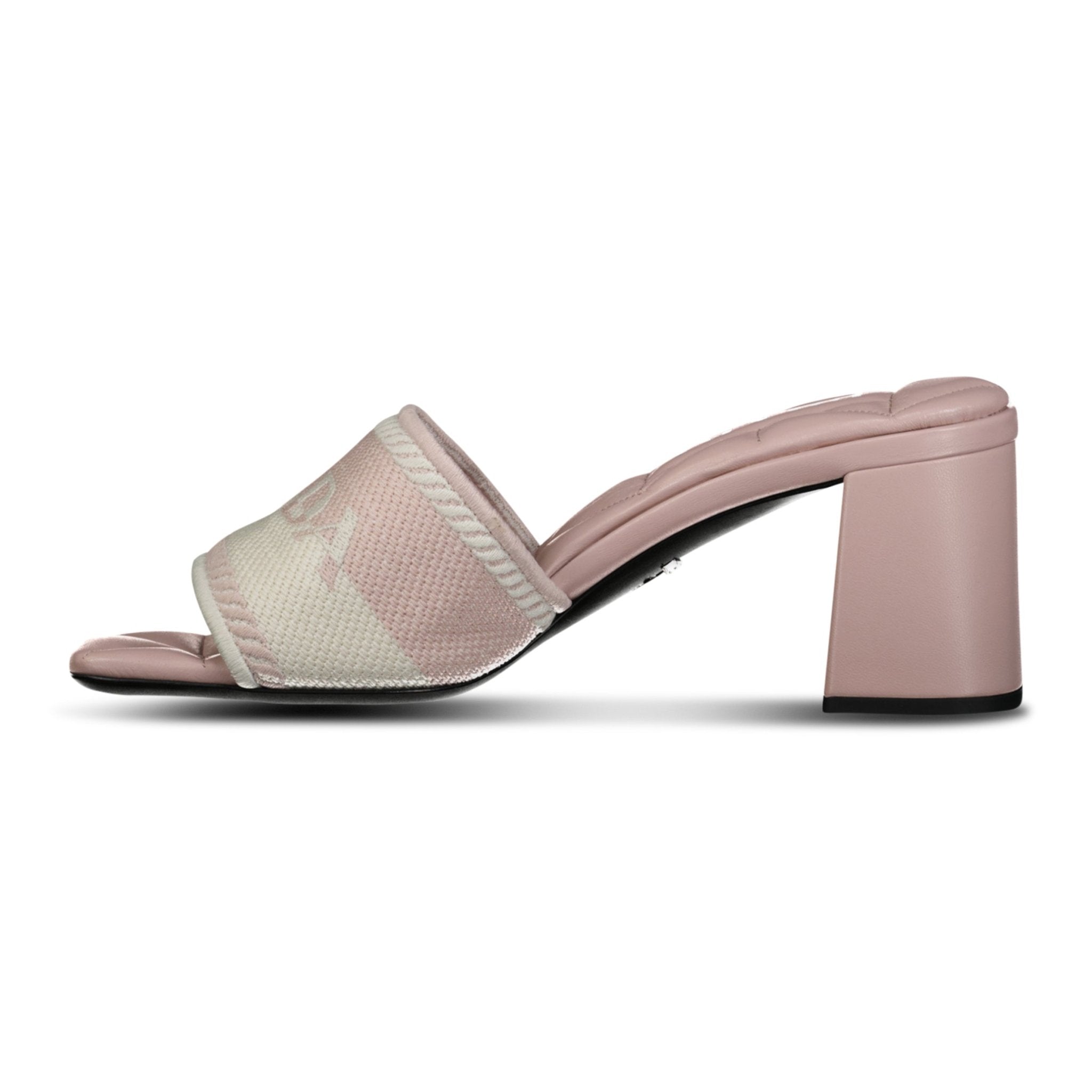 サンダル・ミュール Prada Embroidered Fabric Mules Black Embroidered Fabric Sandals | PRADA
