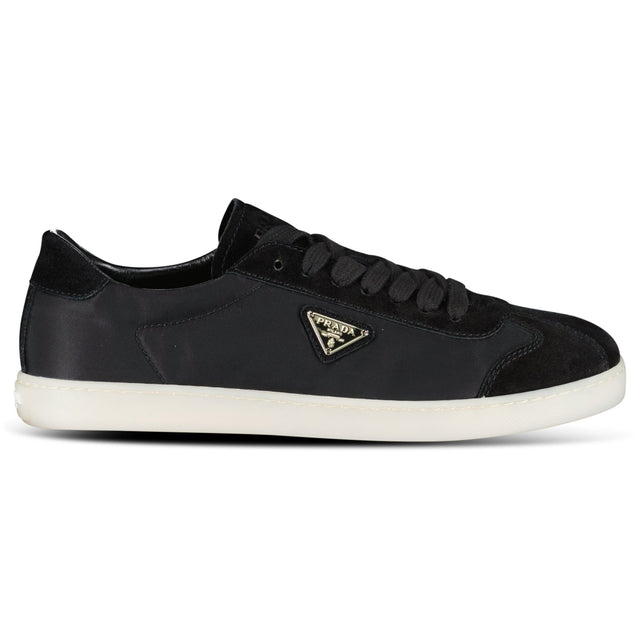 Prada Lane Toe Suede Sneakers in Black - Boinclo - Outlet Sale Under Retail
