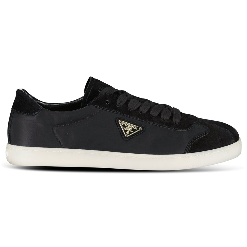 Prada Lane Toe Suede Sneakers in Black - Boinclo - Outlet Sale Under Retail