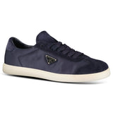 Prada Lane Toe Suede Sneakers in Navy - Boinclo - Outlet Sale Under Retail