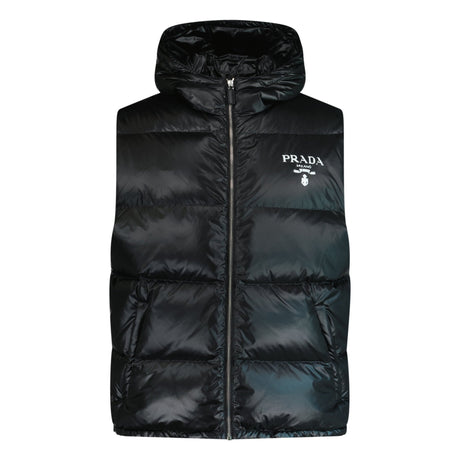 Prada Nylon Down RE-NYLON Gilet Black - Boinclo ltd - Outlet Sale Under Retail