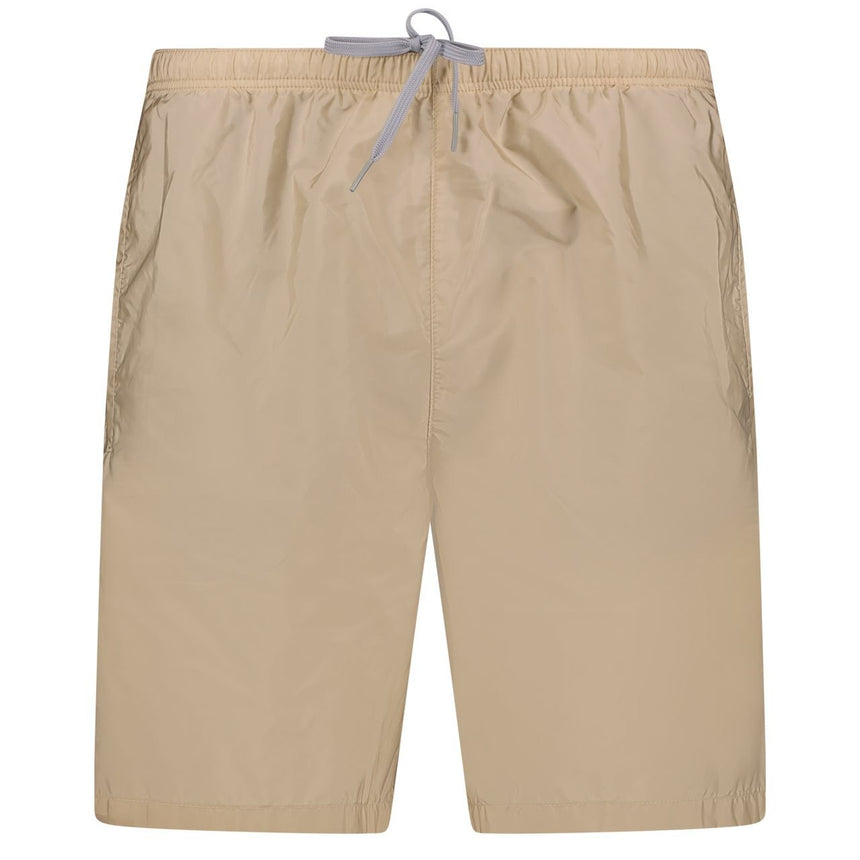 Prada Black Rubber Logo Swim Shorts Beige - Boinclo - Outlet Sale Under Retail