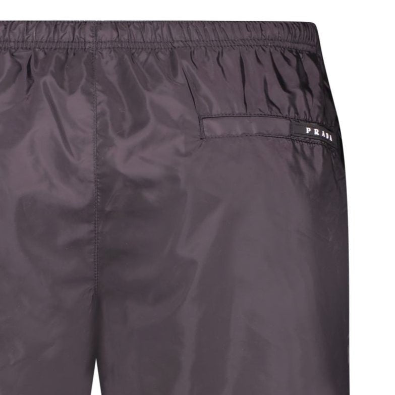 Prada Black Rubber Logo Swim Shorts Black - Boinclo - Outlet Sale Under Retail
