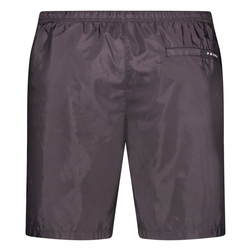 Prada Black Rubber Logo Swim Shorts Black - Boinclo - Outlet Sale Under Retail