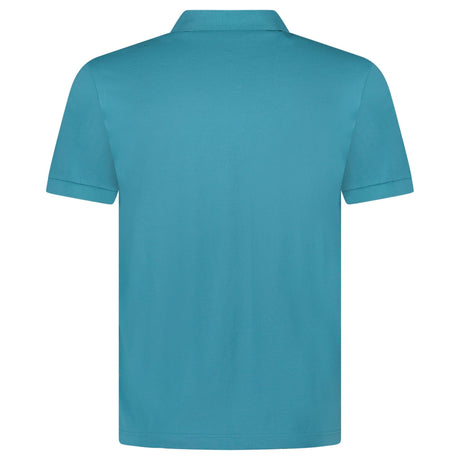 Prada Logo - Badge Cotton - Piqué Polo Shirt in Teal (Pre - Loved) - Boinclo - Outlet Sale Under Retail