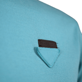 Prada Logo - Badge Cotton - Piqué Polo Shirt in Teal (Pre - Loved) - Boinclo - Outlet Sale Under Retail