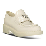Prada Logo - Plaque Chunky Loafers in Cream - Boinclo - Outlet Sale Under Retail
