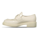 Prada Logo - Plaque Chunky Loafers in Cream - Boinclo - Outlet Sale Under Retail