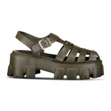 Prada Monolith Rubber Sandals in Militaire - Boinclo - Outlet Sale Under Retail