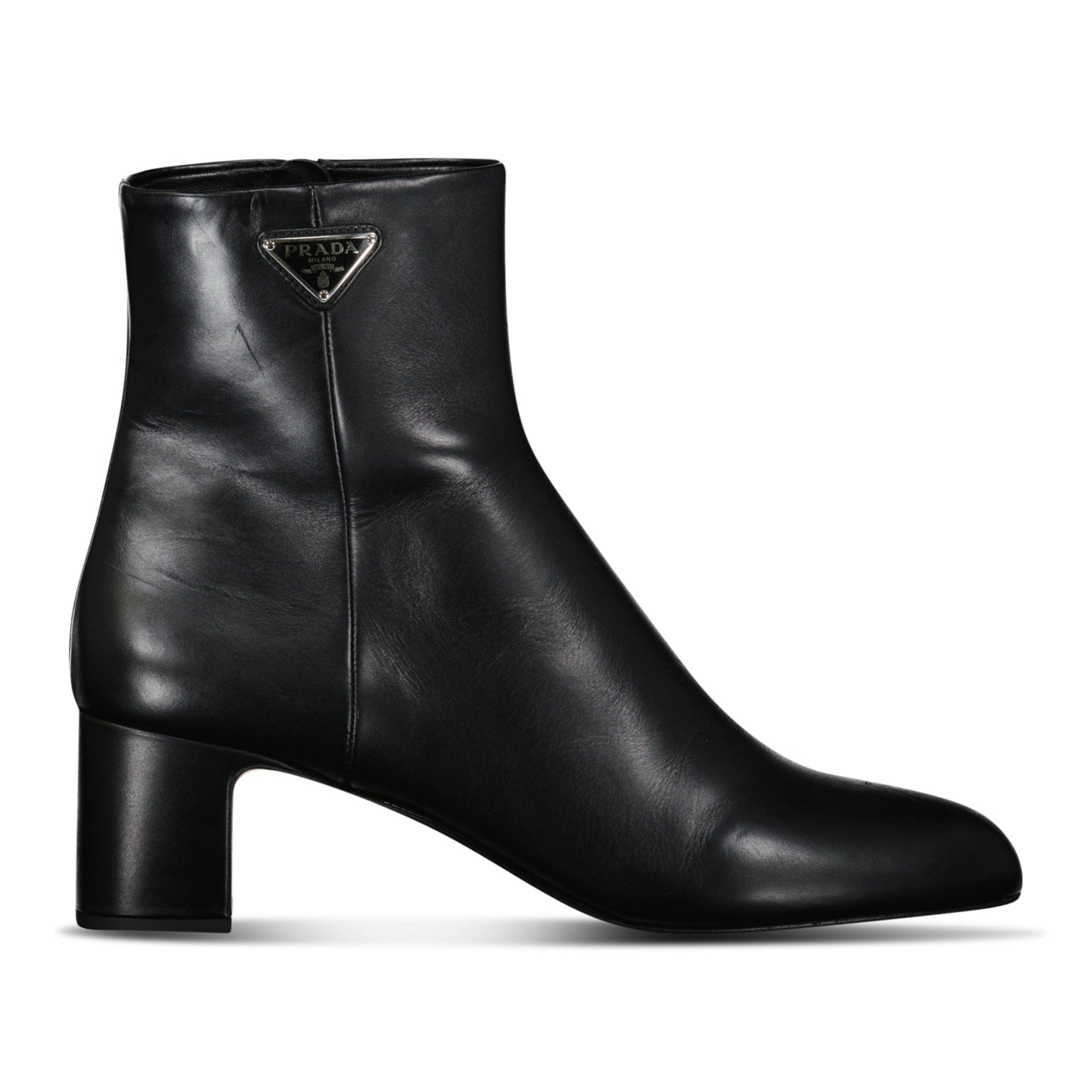 Prada Prada Trochetti Black Leather Boots - Outlet Sale Always