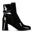 Prada Tronchetti Ank Boots in Black Patent Leather - Boinclo - Outlet Sale Under Retail