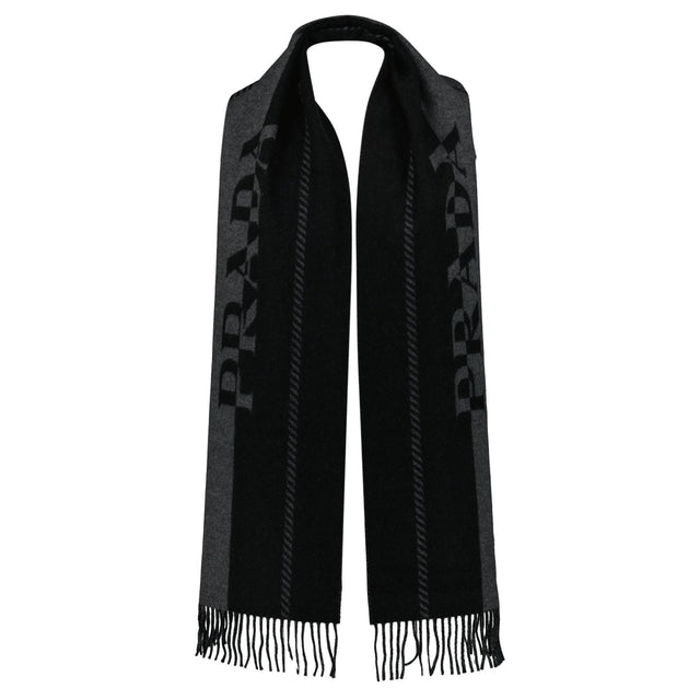Prada Wool Scarf in Slate Grey/Black - Boinclo - Outlet Sale Under Retail