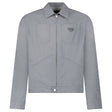 Prada Raw Denim Cotton Zip Jacket in Grey - Boinclo - Outlet Sale Under Retail