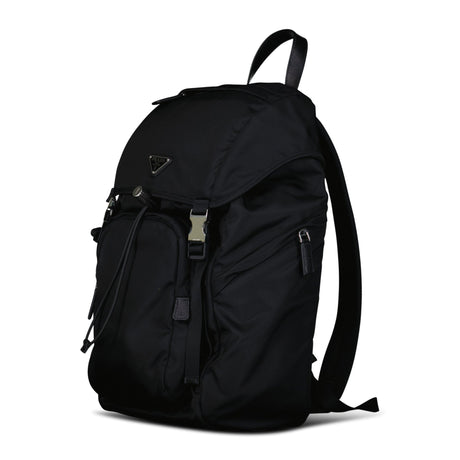 Prada Re - Nylon and Saffiano Leather Backpack in Black - Boinclo - Outlet Sale Under Retail
