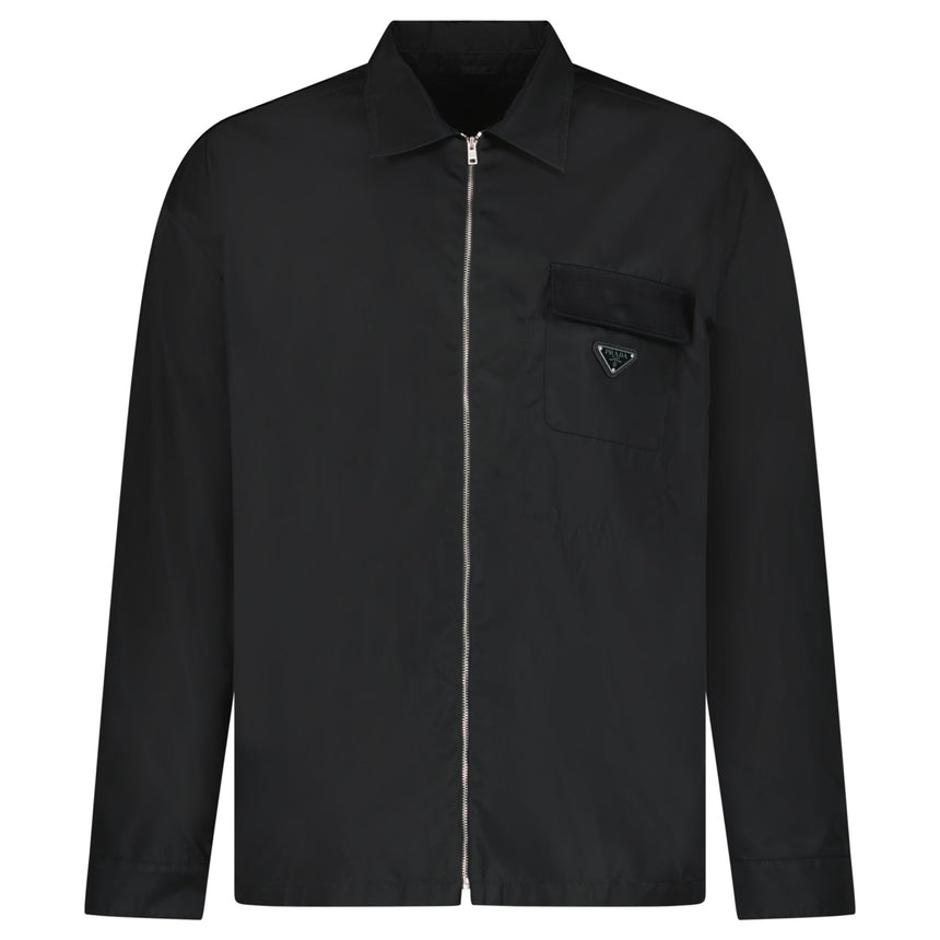 Prada Re - Nylon Overshirt in Black - Boinclo - Outlet Sale Under Retail