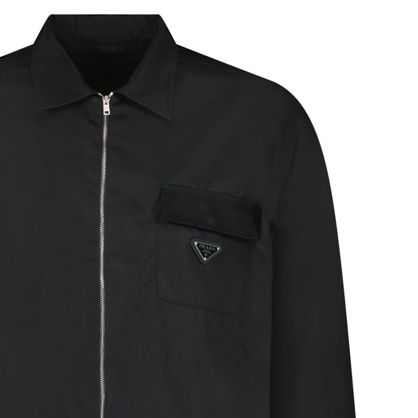 Prada Re - Nylon Overshirt in Black - Boinclo - Outlet Sale Under Retail