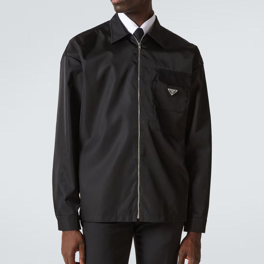 Prada Re - Nylon Overshirt in Black - Boinclo - Outlet Sale Under Retail