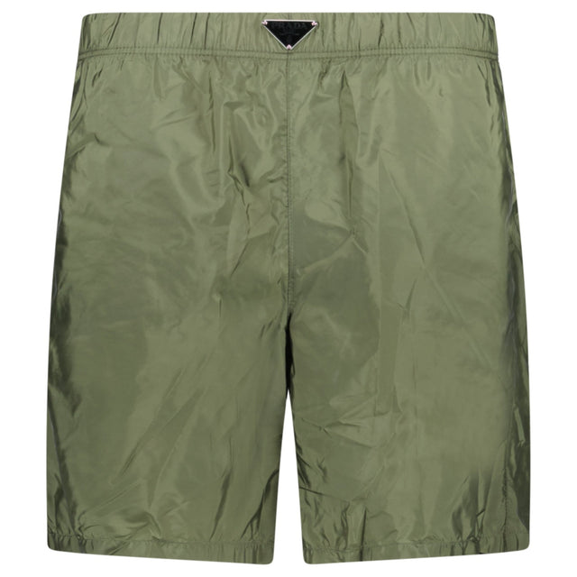 Prada Re-Nylon Swim Shorts in Military Green - Boinclo - Outlet Sale Under Retail