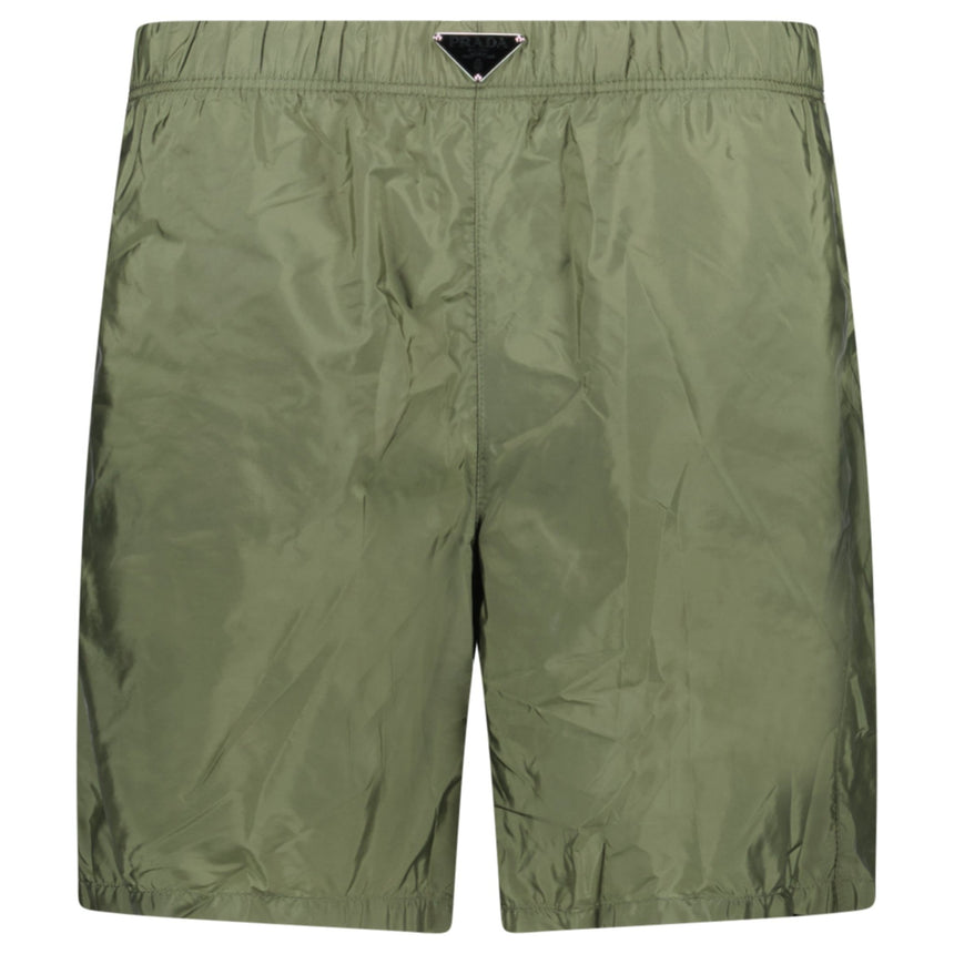 Prada Re-Nylon Swim Shorts in Military Green - Boinclo - Outlet Sale Under Retail