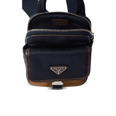 Prada Re - Nylon Triangle - Logo Shoulder Bag in Blue - Boinclo - Outlet Sale Under Retail