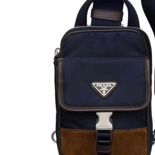 Prada Re - Nylon Triangle - Logo Shoulder Bag in Blue - Boinclo - Outlet Sale Under Retail